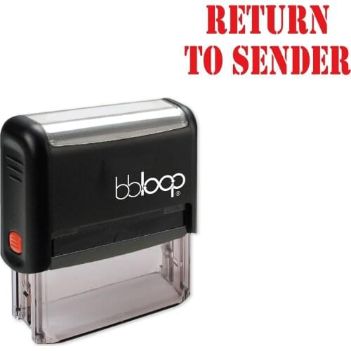 Bbloop Return w/military Style Font and Design Self-Ink