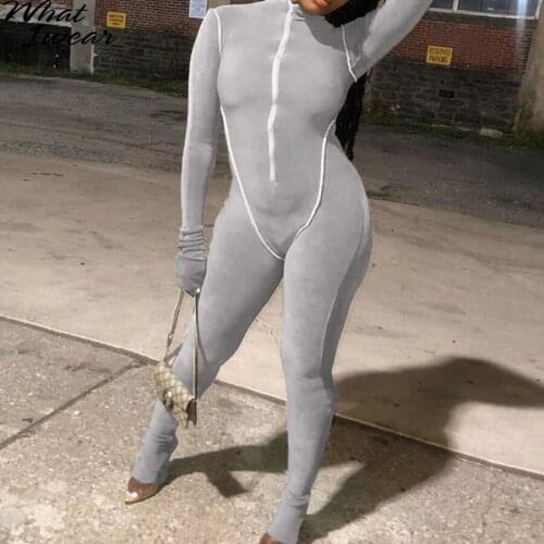 Women zipper Jumpsuit Fitness overalls for women rompers Tracksuit workout Sleeveless Full Length Stretchy Skinny outfit