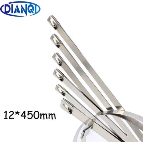 100pcs 15*450mm 15x450mm 15mmx450mm Latching Self-Locking Stainless Steel Zip Cable Tie Lock Tie Wrap cable ties 201 304 316