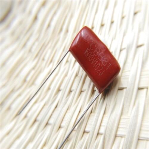 20pcs 102 1600V 102J 1.6KV 1nF 0.001uF P15 CBB81 Capacitors