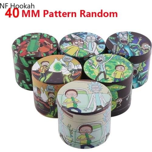 40/50MM 4-layer Aluminum Herbal Herb Tobacco Grinder Smoke Grinders Grinder Weed Herb Grinder Cigarette Accessories