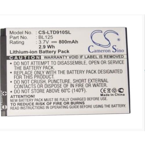 Cameron Sino 1000mAh battery for LENOVO A910 P650WG TD30T TD36T TD60T TD80T BL125 Mobile, SmartPhone Battery