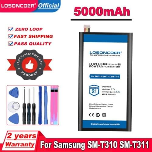 5000mAh SP3379D1H Battery For Samsung Galaxy Tab 3 8.0 T4450 SM-T310 SM-T311 SM-T315 Galaxy Tab 4 Tablet PC