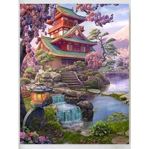 Buliding 5D DIY Diamond Painting Full Square Round Embroidery Diamond Mosaic Cross Stitch Paint With Diamonds Craft Deco XN1426