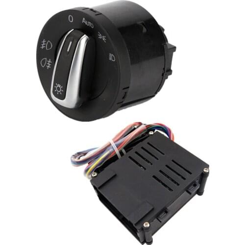 RWSYPL Headlight Switch & Auto Light Sensor With Leaving Home Coming Home Function For Golf 4 MK4 Passat B5 Beetle 5ND 941 431 B
