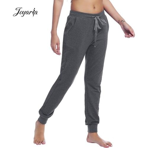 Joyaria Cotton Pajama Pants Comfy Sleep Bottoms Women Sweatpants with Pockets Sleep Pants for Women Lounge Pants Night Pants