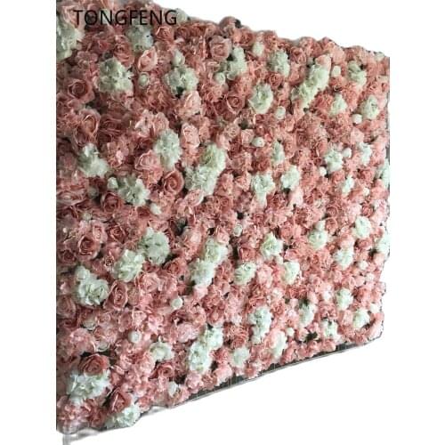 10pcs/lot Artificial silk hydrangea rose 3D flower wall wedding backdrop decoration flower stage decoration Mixcolor TONGFENG