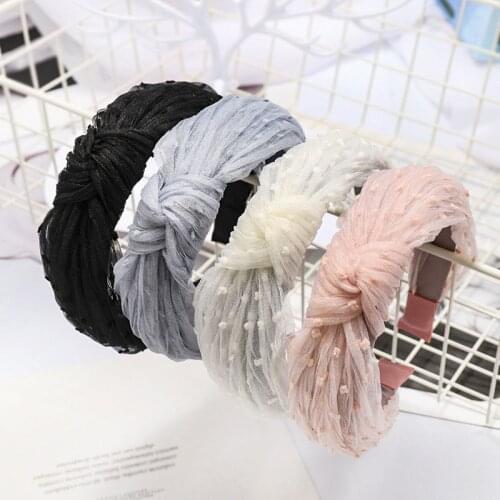 Summer Vintage Bohemian Lace Knot Headband Knotted Hairband Hair Accessories