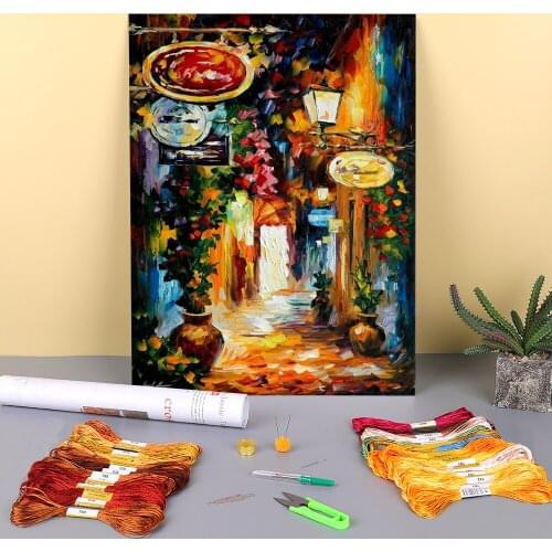 Vibrations The Time Pre-Printed 11CT Cross-Stitch Kit Embroidery DMC Threads Painting work Hobby Sewing Magic Counted