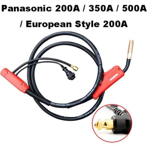 CO2 Welding Torch Carbon Dioxide Gas Shielded Welder Machine Parts For Panasonic 200A / 350A / 500A / European