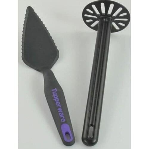 Tupperware Cake Cutter, Potato Masher, always At Hand Cake Slice Black-Lilac + Puerier-Meister Black