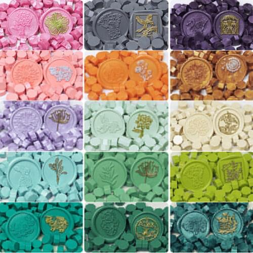 100-120PCs/Bag Fresh Colors DIY Wax Seal Sealing Beads Envelope Wedding Packaging Postcard Postage Stamps Scrapbooking Stamping
