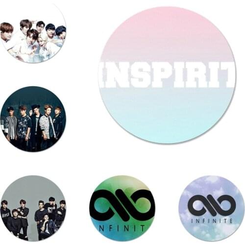 INFINITE Kpop Icons Pins Badge Decoration Brooches Metal Badges For Clothes Backpack Decoration 58mm