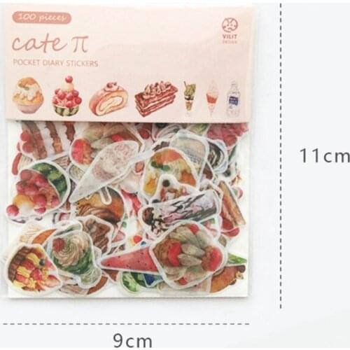 100 Pieces Of Creative And Cute Mass-selling Washi Paper Stickers And Pocket Stickers-product Size Is 1-3CM10 Styles 2021 New