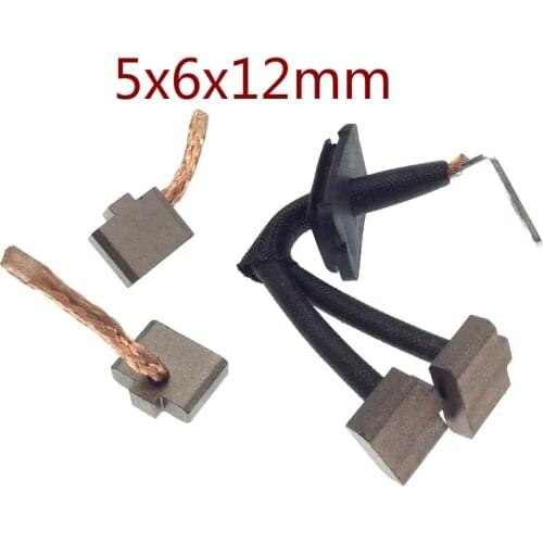 4pcs 5x6x12mm for Volkswagen Jetta 5-speed Daewoo car generator starter motor carbon brushes