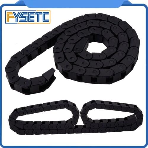 7*15mm 7x15mm L1000mm Cable Drag Chain Wire Carrier With End Connectors 7mm*15mm*1000m L 1M For CNC Router Machine Tools