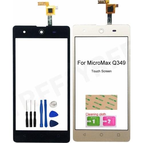 For MicroMax Q349 Touch Screen Digitizer Phone Front Glass Panel Sensor Assembly 100% Test