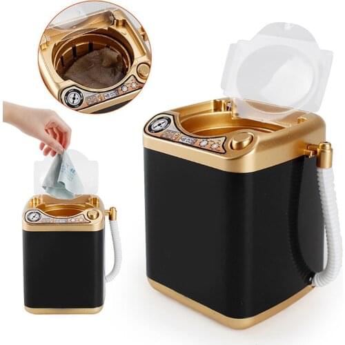 Mini Electric Washing Machine Toy Makeup Brushes Cleaning Dehydration Spin Dryer Have washing and drying function mini size
