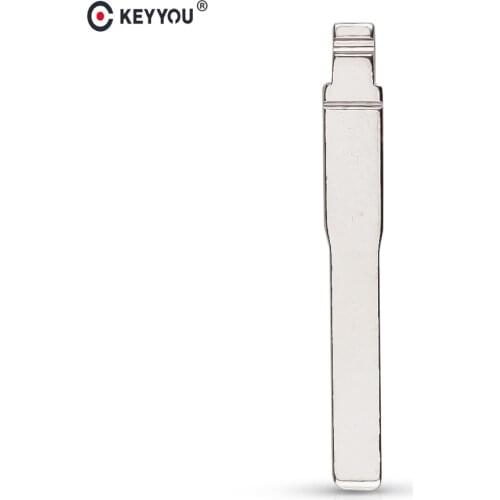 KEYYOU 10pcs/lot #109 Original Replacement flip folding uncut brass car key blade for Ford Focus key blank