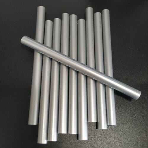 25Pcs 11x200mm Silvery Hot Melt Adhesive Stick Metallic luster Sterling Silver Thick Glue Strip , For Electric Glue Gun