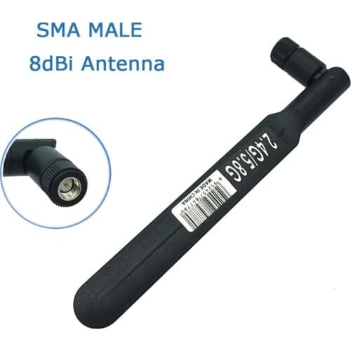 LEORY 2pcs 2.4GHz 5.8Ghz 5G Antenna RPSMA 8dBi wifi Antenna Dual Band 2.4G 5G 5.8G WIFI antena aerial SMA female wireless router