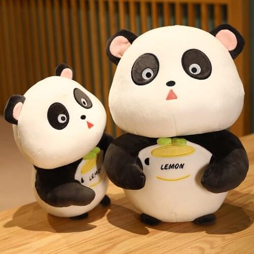 Cute 25/30/40cm Panda Plush Toys Stuffed Combined Animals Fruits Food Doll Cartoon Plush Toys for Girls Gift