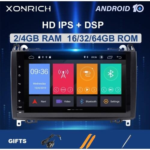 2 Din DSP 4GB 64GB GPS Car Multimeida Radio For Mercedes Sprinter W906 Benz B200 A B Class W169 W245 Viano Vito W639 Carplay RDS
