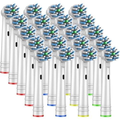 20Pcs replacement brush heads for Oral B electric toothbrush before power/Pro health/Triumph/3D Excel/clean precision vitality