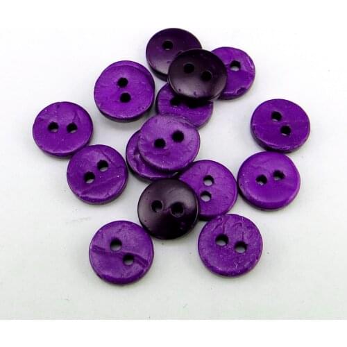 100PCS 10MM Purple Coconut Buttons 5 Color Fits Clothes Sewing Button Round Jewelry Accessory Charms Coat Accessory ccb-080