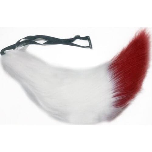 Adjustable Belt Imitation Fur Animal Tail Furry Wolf Cosplay Props for Gifts