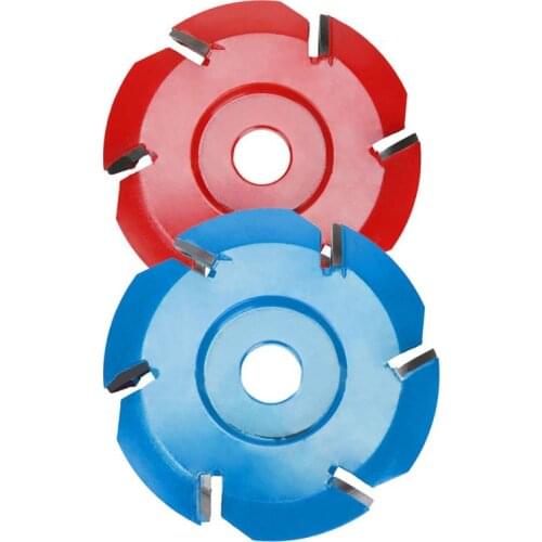 Six Tooth Power Wood Carving Disc Tool Milling Cutter For 16mm Aperture Angle Grinder Diameter 90mm Polishing
