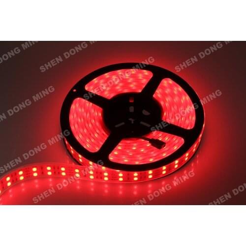 5M Free Shipping white/warm white/RGB Double Row Strip 5050 120Led DC 12V LED Strip 5050 waterproof tube IP67 SMD 36w/M