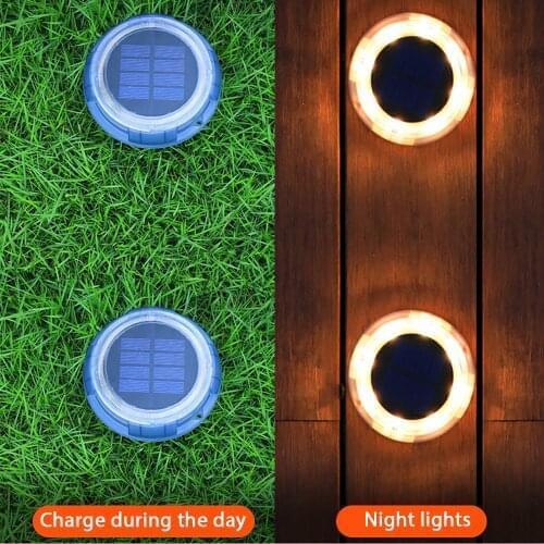 Solar Led Underground Light Outdoor Waterproof Ip67 Garden Lawn Light Garden Street Light Can Be Used In The Yard Aisle Corridor