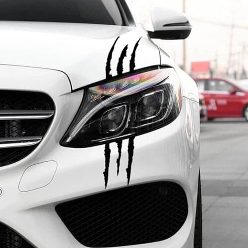 40cm * 12cm car reflective monster stripe claw applique car model for Volkswagen POLO Tiguan Passat Golf EOS Scirocco