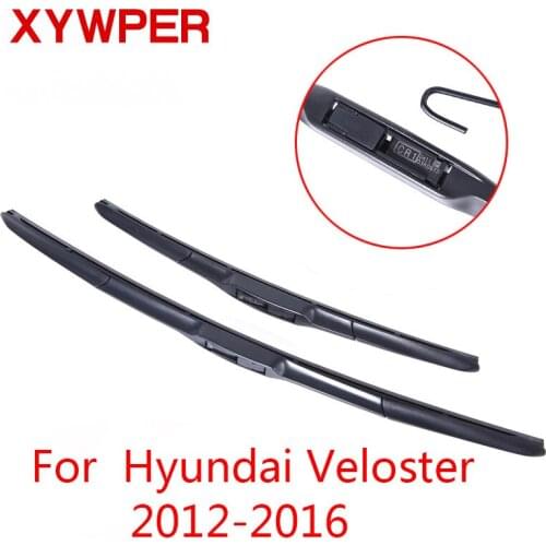 XYWPER Wiper Blades for Hyundai Veloster 2012 2013 2014 2015 2016 Car Accessories Soft Rubber Windshield Wipers
