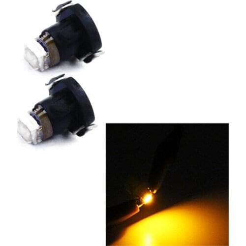 100Pcs Yellow T3 Wedge 1210 1 Smd 1 LED 12V For Car Instrument Light Dash Climate Gauge Lights Heater Control Bulbs Lamp Light