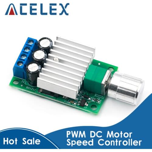 10A 12V-30V PWM DC Motor Speed Controller 12V 24V Adjustable Speed Regulator Dimmer Control Switch for Fan Motor LED Light