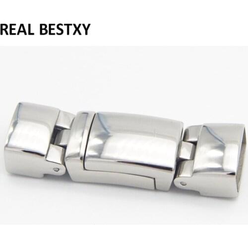 20pcs/lot hole size: 11.2*5.2mm Stainless Steel Clasps For Jewelry Making Leather Bracelet Connectors DIY Jewelry Findings clasp