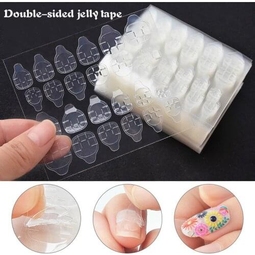 240 pieces of jelly glue, environmental protection, transparent invisible glue, waterproof nail piece, jelly double-sided glue