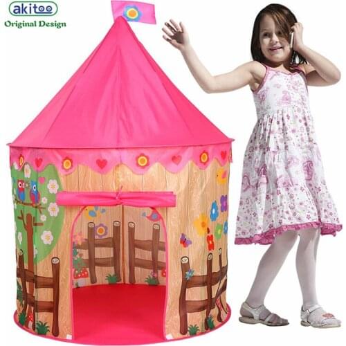 Akitoo 131 Children tents yurts Bird Fence Marine Ball Pool Castle Playhouse Indoor folding mosquito net with ocean balls mat