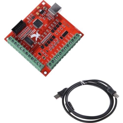 CNC USB MACH3 100Khz Breakout Board 4 Axis Interface Driver Motion Controller