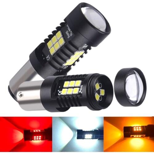 2Pcs 1156 BA15S P21W LED BAU15S PY21W BAY15D LED Bulb 1157 P21/5W R5W 21pcs 3030SMD Auto Lamp Bulbs Car LED Light 12V - 24V