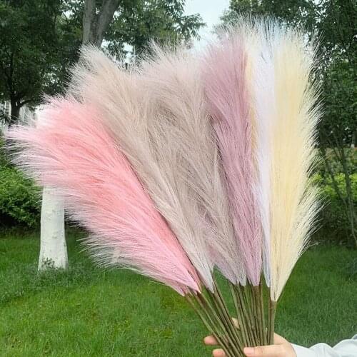 85cm Artificial Pampas Grass Dried Reed DIY Vase Wedding Party Home Garden Decoration Plant Simulation Flower Reed Real Touch 75