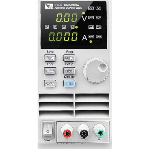 IT6720 Auto Range DC Power Supply 60V/5A/100W Programmable