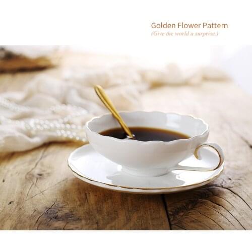 English Bone China Coffee Cups and Saucers Afternoon Flower Cups and Saucers Simple Dutch Cups and Saucers Cups and Cups