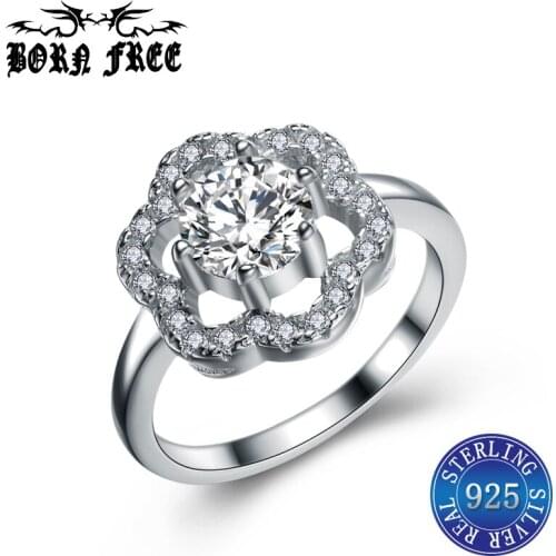 Finger ring silver 925 jewelry couple rings bague femme argent 925 bijoux ringen set anel anelli fashion joyas woman ring luxury