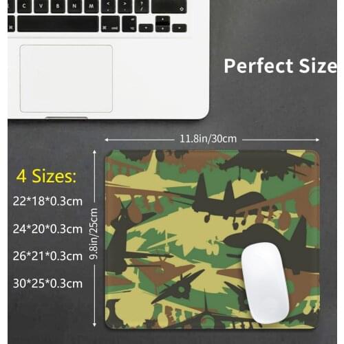 Military Camouflage Fighter Jet Mouse Pad DIY Print Military Fighter Camouflage Jet Aviation