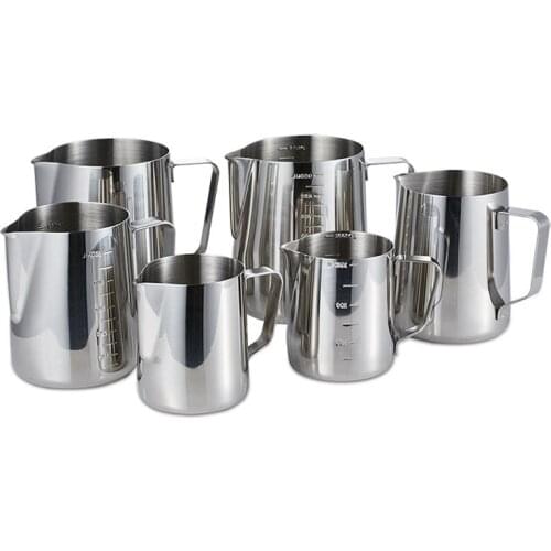 Stainless Steel Frothing Coffee Pitcher Pull Flower Cup Cappuccino Milk Pot Espresso Cups Latte Art Milk Frother Frothing Jug