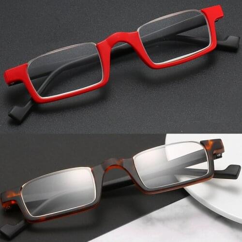 Fashion Reading Glasses for Man Women Goggles Half Frame Clear Glasses Reading Presbyopia Eyeglasses Gift for Parents Special