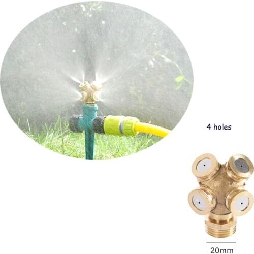 N203 Misting Nozzle Nebulizer Water Sprinklers Heads Garden Irrigation Mounting Hose Connector Brass Atomizing Spray Fitting